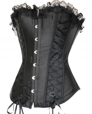 Black Lace Up Corset