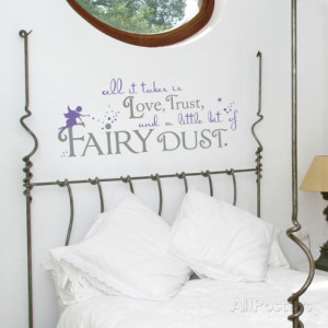 Fairy Dust Quote Lavender Wall Decal Wall Decal