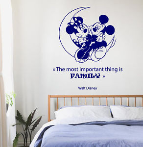 Wall-Decals-Cartoon-Mouse-Family-Quotes-Vinyl-Sticker-Art-Kids-Room ...
