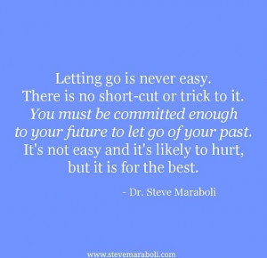 Letting go