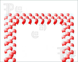 ... of balloons frame royalty free vector at featurepics com