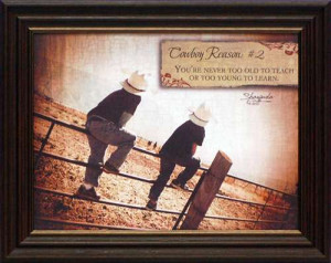 Cowboy Reason #2″ Framed Print