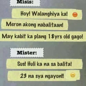 Tagalog Joke – Mister and Misis