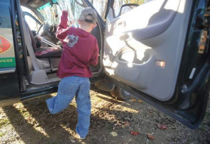 Leg Amputee Prefers Crutches