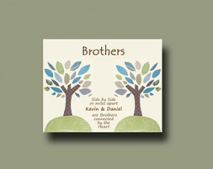 ... Brother- Keepsake, Birthday Gift, Christmas Gift, Brother Blessing Art