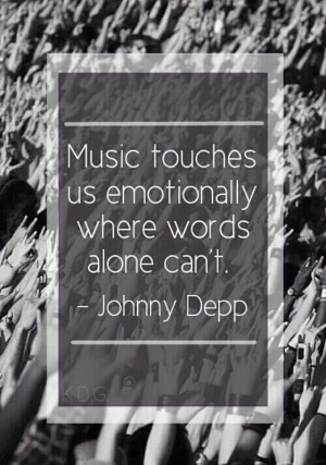 Johnny Depp | quotes about music