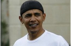 President Obama Wears a Doo-Rag