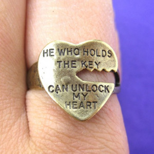 Dotoly Love > Rings > Love Quote Key Ring Silver - He Who Holds The ...