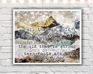 All That Is Gold - fine art print, lord of the rings, jrr tolkien ...