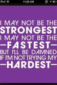 Trying my hardest. Track and field quote More