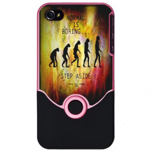 Normal is Boring iPhone 4 Slider Case