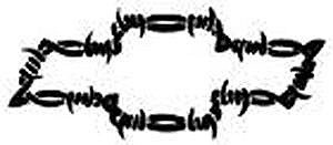 Bow-tie decal barbed-wire 65-66-67-68-69-70-71-72-73-74