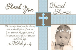 free baptism thank you card wording christening thank you card