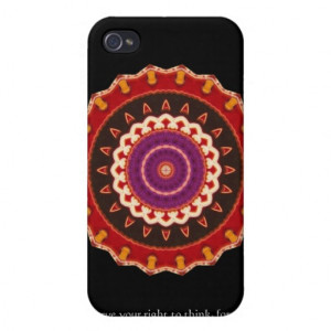 Hypatia Quote about freedom of thought Cover For iPhone 4