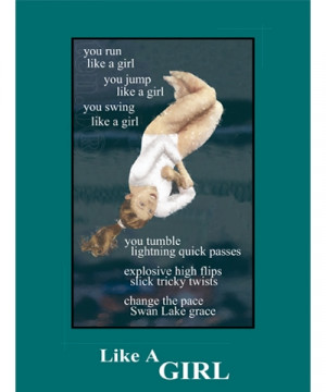 Floor Ex Edition Tumble Like A Girl Poster