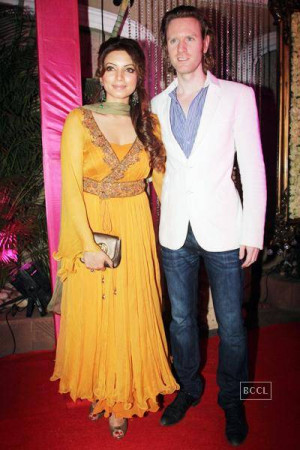 ... and Alex O'Neil during Kiran Bawa's Diwali bash, held in Mumbai