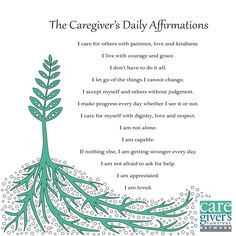 caregiver #affirmations #carecard More
