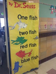 Dr. Seuss door decorating for Read Across America week More