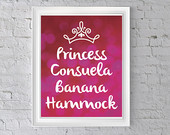 Phoebe FRIENDS quote Printable - Princess Consuela Banana Hammock ...