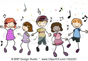 ... Free-Vector-Clip-Art-Illustration-Of-Doodled-Children-Dancing-To-Music