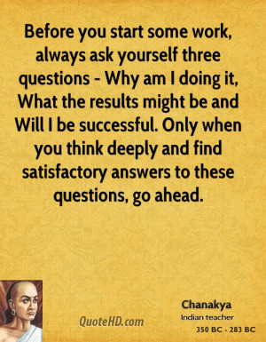 Before you start some work, always ask yourself three questions - Why ...