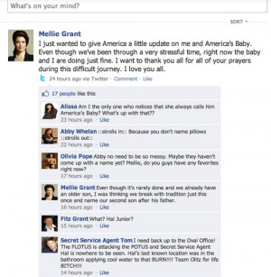 Mellie Grant - Fake facebook page