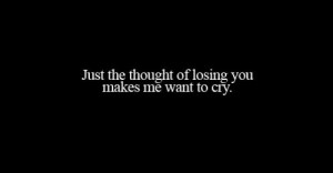 Everytime you don't talk to me, I die a little inside.