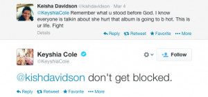 Keyshia Cole Defends Checking Fan on Twitter