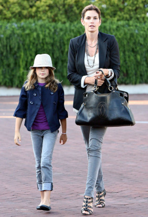 Cindy Crawford with Beautiful Daughter Kaia @ Nobu 7/30