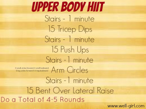 workout routine hiit upper body