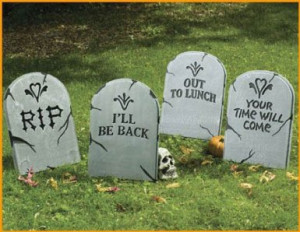 Halloween Tombstones To Set Up Your Own Halloween Graveyard