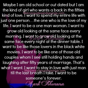maybe i am old school or out dated but i am the kind of girl who wants ...