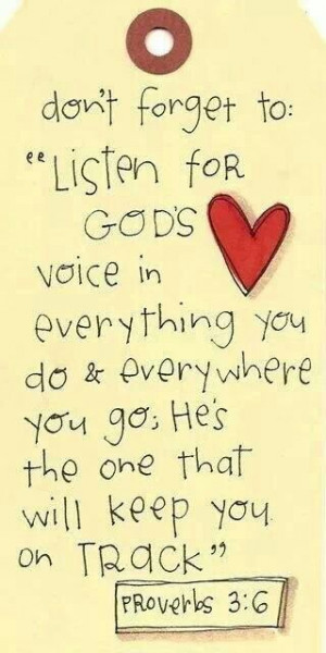 Listen to God's voice