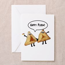 Happy Purim Hamantaschen Greeting Card for