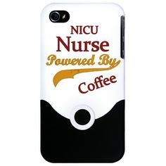 NICU Nurse Powered By Coffee iPhone 4 Slider Case