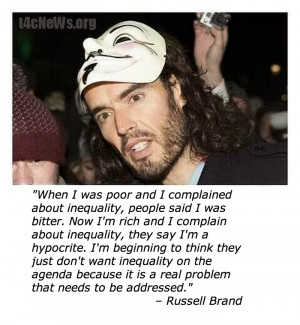 Russell Brand’s Brilliant Quote About Inequality In One Easily ...