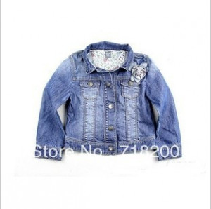 new arrivial girls casual denim jean jacket kids jackets for sping and