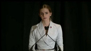 Emma Watson addresses the United Nations. (YouTube screenshot)