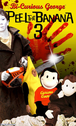 Funny Bi-Curious George and Jason with a Chainsaw