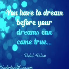 Abdul Kalam on Dreams
