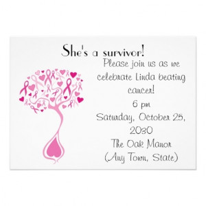 Cancer Survivor Party Invite