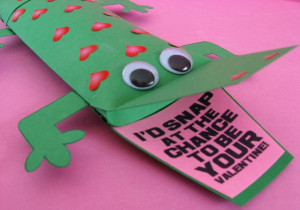 19 valentine s day printable alligator card craft