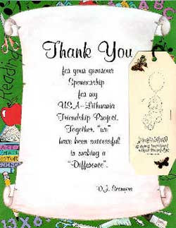 ... sent to all dj s project s sponsors it says thank you for your