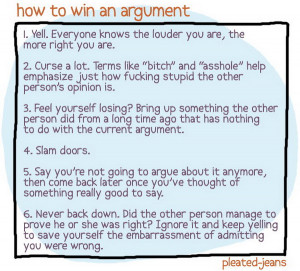 Learn how to argue and WIN