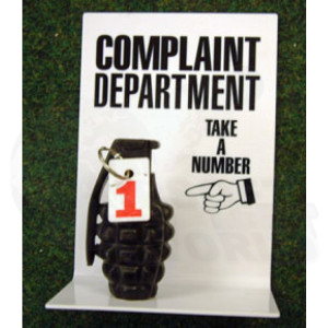Complaint Department Notice
