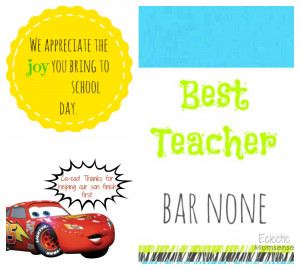 Teacher Appreciation Printables