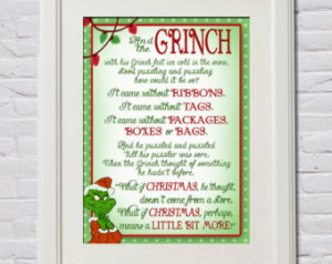 Instant Download! Grinch Quote fro m Dr. Seuss Grinch Who Stole ...