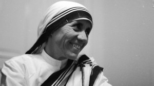 1960 portrait of Mother Teresa, the Albanian nun who dedicated her ...
