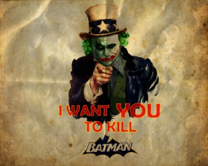 batman the joker typography parody uncle sam posters batman the dark ...