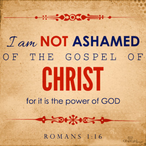 Not Ashamed♥